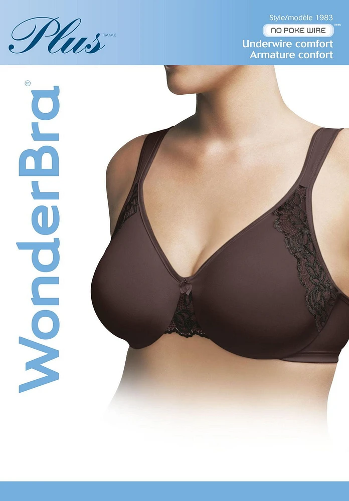 WonderBra Plus Style No Poke Underwire Bra