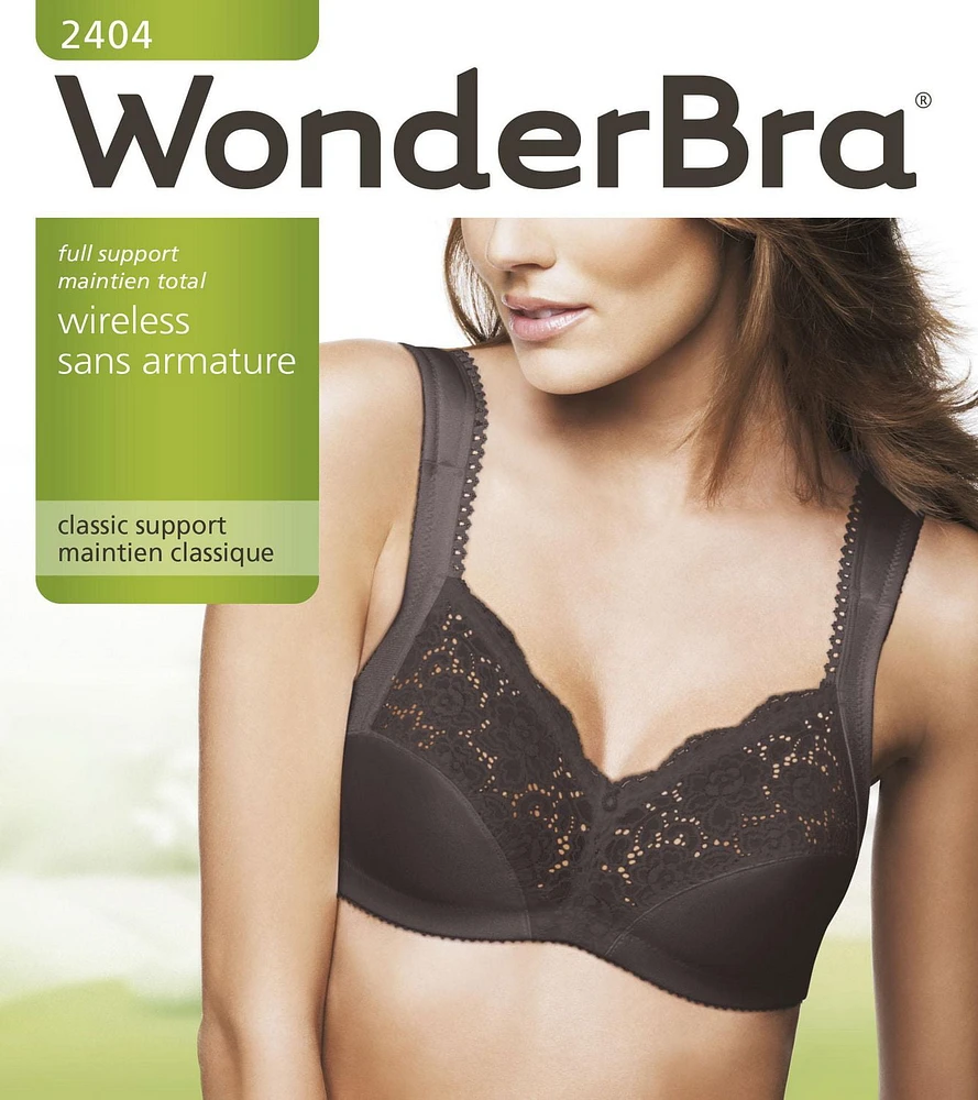 WonderBra Full Support Cushioned Strap Wireless Bra, Sizes 34B