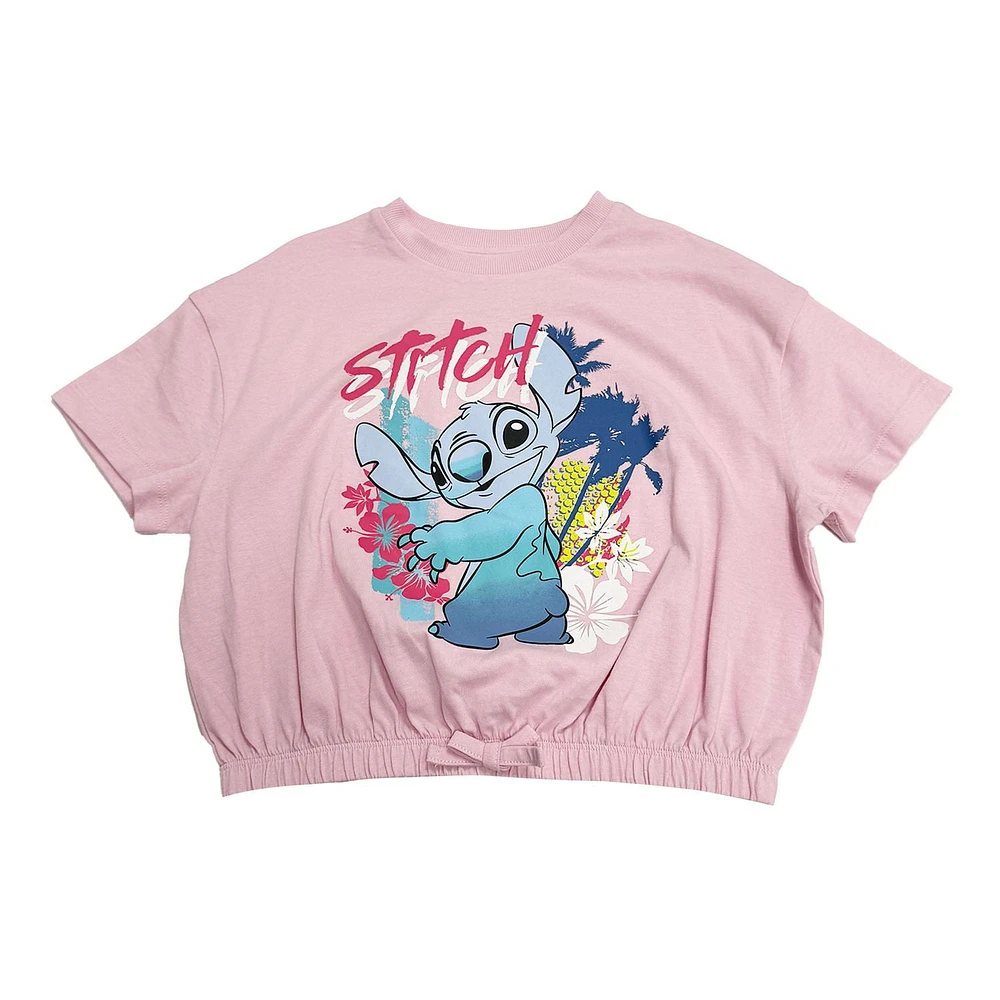 Disney Lilo and Stitch Girls Look Back Stitch Fashion Top