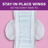 Poise Ultra Thin Postpartum Incontinence Pads with Wings, Maximum Absorbency, 60 Count