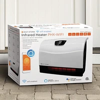 Heat Storm Phoenix 1500W Wifi Infrared Space Heater, Indoor, White,