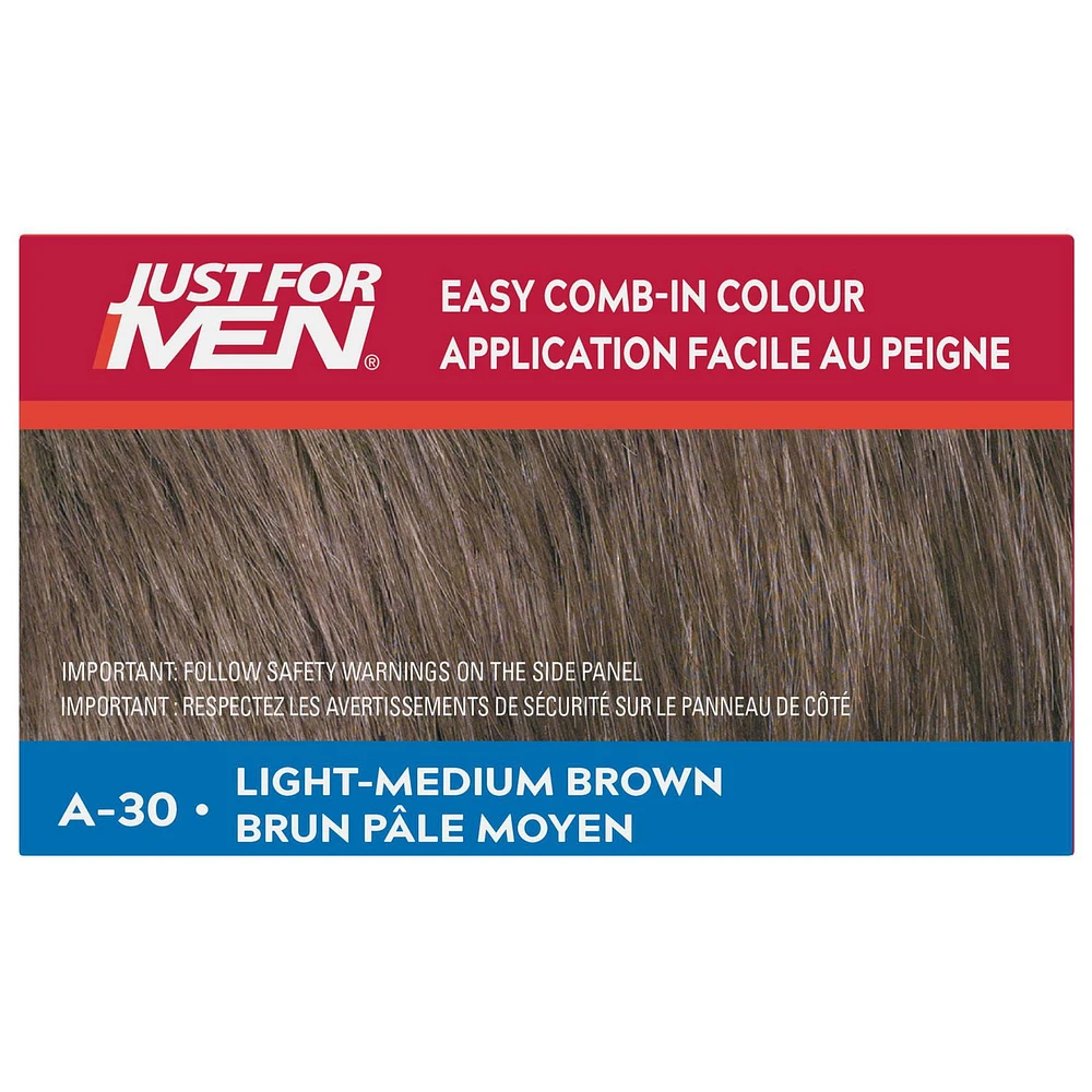 Application facile au peigne Just For Men pâle moyen A-30 1 pièce