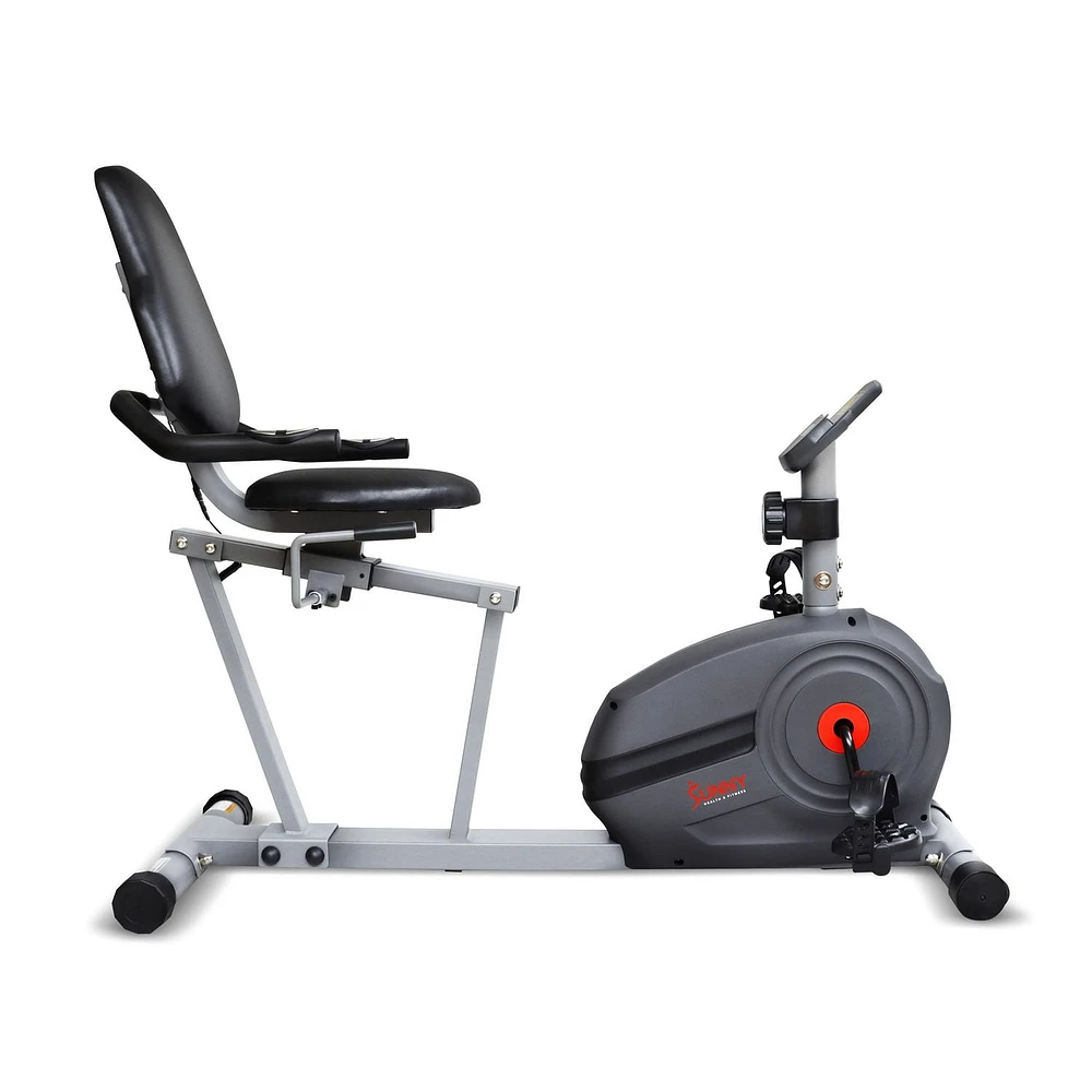 Sunny Health & Fitness Essential Interactive Series Recumbent Bike – SF-RB422903