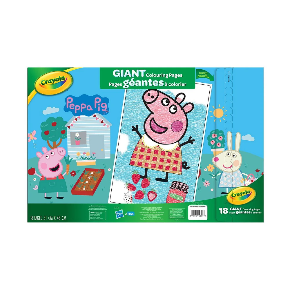 Crayola Giant Colouring Pages, Peppa Pig, Peppa Pig Giant Colouring Pages