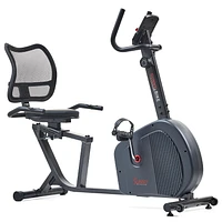 Sunny Health & Fitness Recumbent Exercise Bike w/Optional Exclusive SunnyFit™ App and Enhanced Bluetooth Connectivity - SF-RB4905