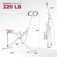 Sunny Health & Fitness Upright Row-N-Ride™ Exerciser in Pink – P2100