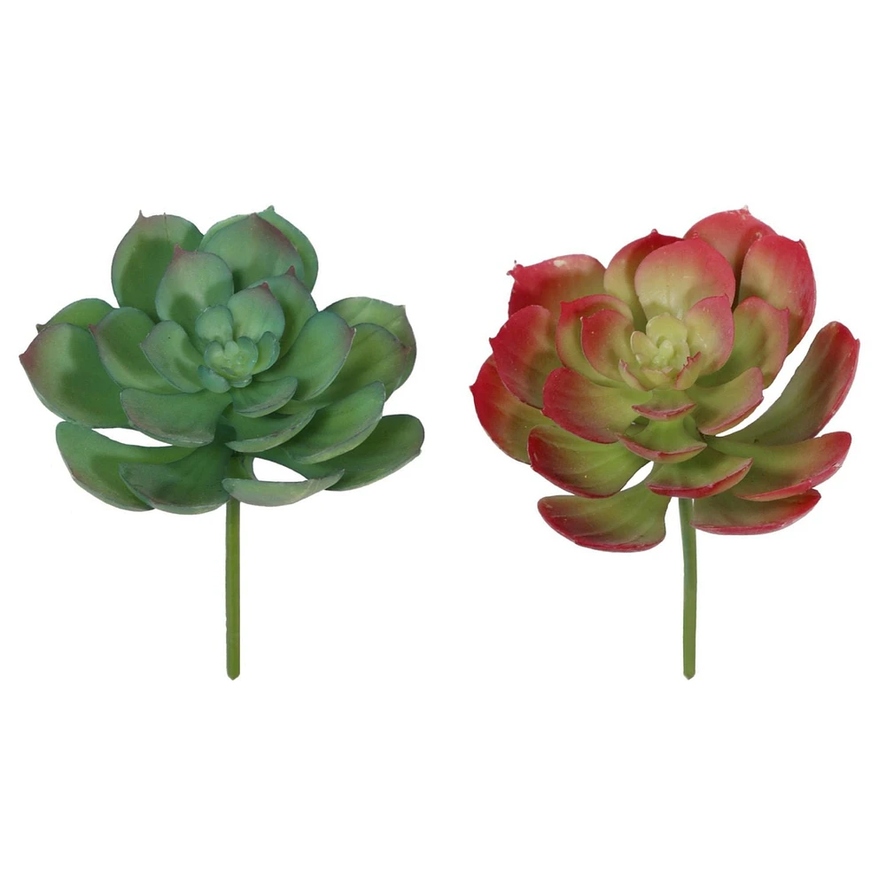 Mainstays Echeveria Plant Artificial Succulent Pick