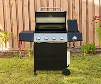 Expert Grill 4 Burner Propane Gas Grill with Side Burner and Stainless Steel Lid