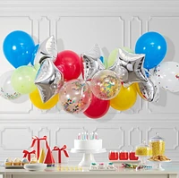 Bln Kit 18CT Primary Arch, 18Pc Rainbow Balloon Arch Prim