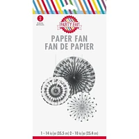 Fan 3 CT Silver Asst Sz