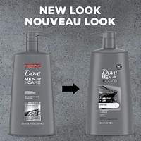 Dove Men+Care Charcoal + Clay Purifying Shampoo, 750 ml