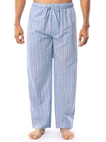 IZOD Men's Woven Sleep and Lounge Pajama Pant, Blue Stripe