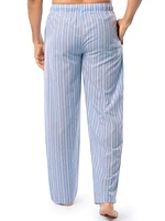 IZOD Men's Woven Sleep and Lounge Pajama Pant, Blue Stripe