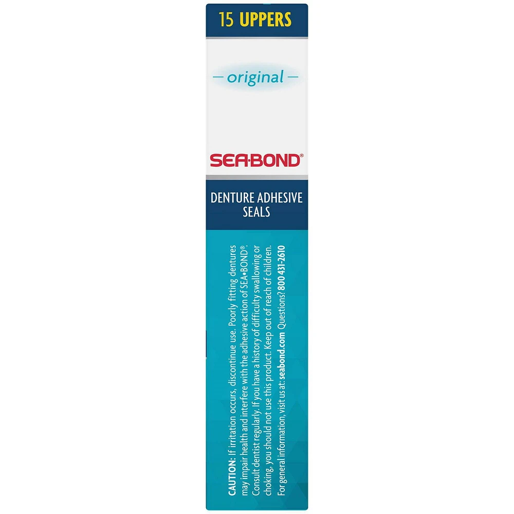 Sea-Bond Denture Adhesive Original Uppers, 15 Count