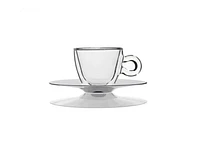 Italian Made Luigi Bormioli Thermic Glass Espresso Cups 6.5 cl (set of 2)