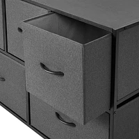 Mainstays 5 DRAWER HORIZONTAL FABRIC DRESSER, GREY