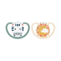 Sucettes NUK®, Modèle Space, Paquet de 2, Assortiment