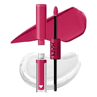 NYX PROFESSIONAL MAKEUP, Shine loud, Couleur pour lèvres haute brillance, longue tenue, Formule vegan - BORN TO HUSTLE (Rose) Couleur haute brillance