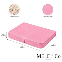 Mele and Co Cameron Plush Fabric Fashion Jewellery Box