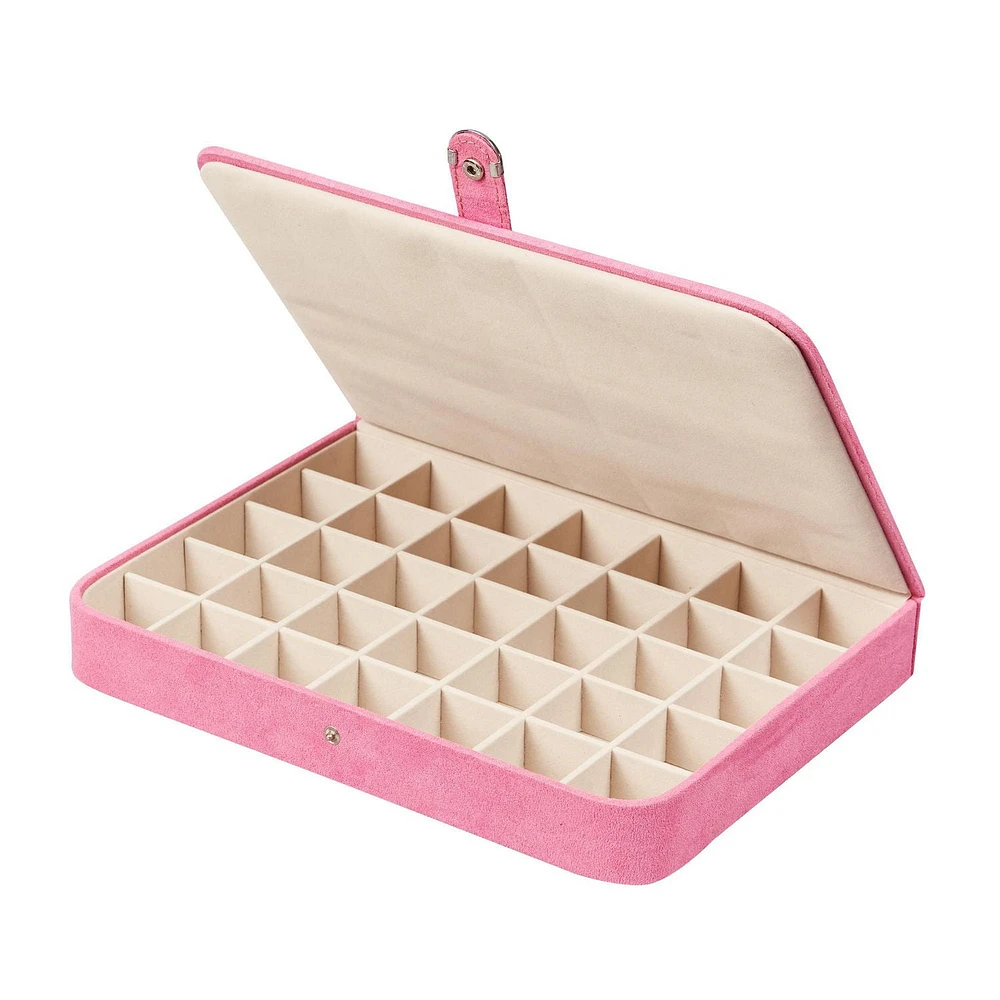 Mele and Co Cameron Plush Fabric Fashion Jewellery Box