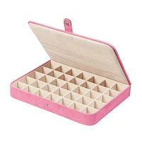 Mele and Co Cameron Plush Fabric Fashion Jewellery Box