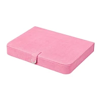 Mele and Co Cameron Plush Fabric Fashion Jewellery Box