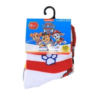 Paw Patrol 3 Pack Crew Cut Socks, Size 5-10