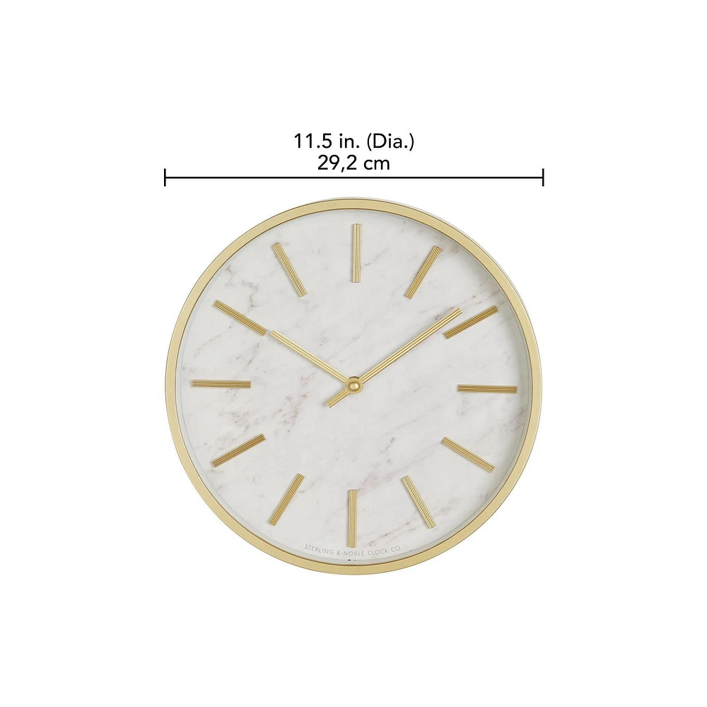 HOMETRENDS Wall Clock, 11.5 in., Quartz accuracy