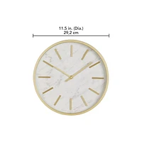 HOMETRENDS Wall Clock, 11.5 in., Quartz accuracy