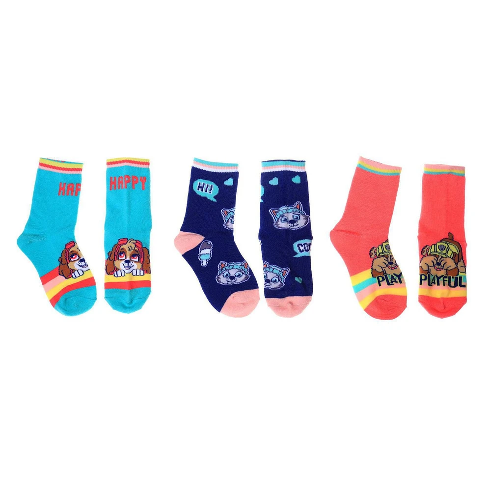 Girls Paw Patrol Socks 3 Pack, Girls Paw Patrol Socks