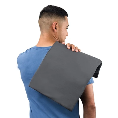 Pure Enrichment® Pro Express XL Coussin chauffant en vinyle à infrarouge lointain – Soulagement musculaire plus profond pour le dos, le cou, les bras, les jambes, 3 réglages de chaleur, housse en graphène amovible et lavable, 30,5 cm x 61 cm (gris)