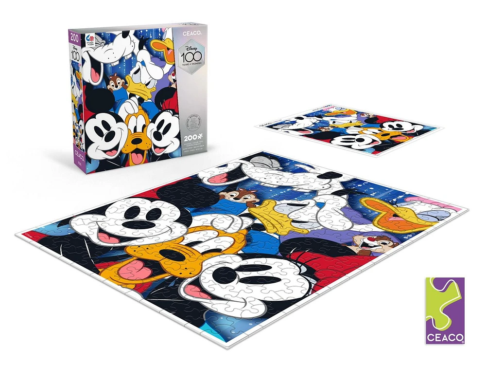 Ceaco - Disney Friends - Mickey and Friends Selfie - 200 piece puzzle