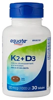 Equate K2+D3 Softgels