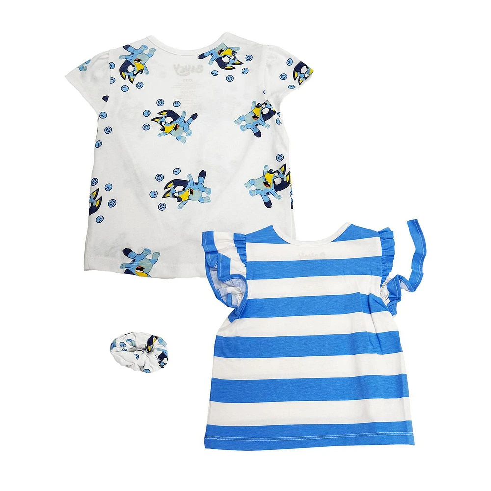 Bluey Toddler Girls Blueberry Pop 3 Piece Top Set