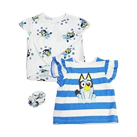 Bluey Toddler Girls Blueberry Pop 3 Piece Top Set