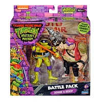 Teenage Mutant Ninja Turtles: Mutant Mayhem Donatello vs. Bebop Figure 2-Pack by Playmates Toys.