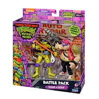 Teenage Mutant Ninja Turtles: Mutant Mayhem Donatello vs. Bebop Figure 2-Pack by Playmates Toys.