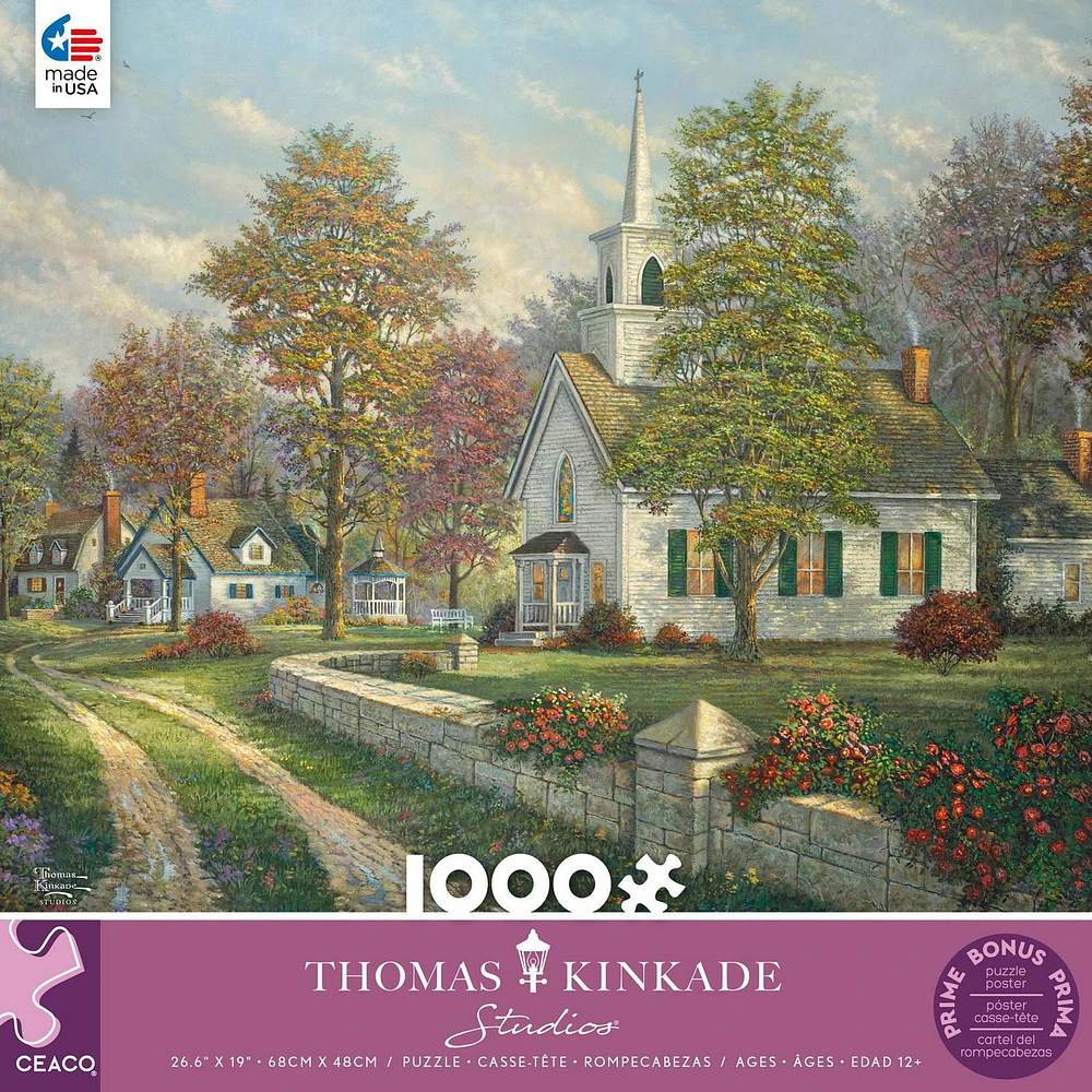 Ceaco - Thomas Kinkade - Serenity Chapel - 1000 piece puzzle