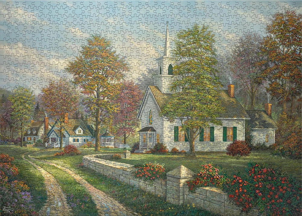 Ceaco - Thomas Kinkade - Serenity Chapel - 1000 piece puzzle