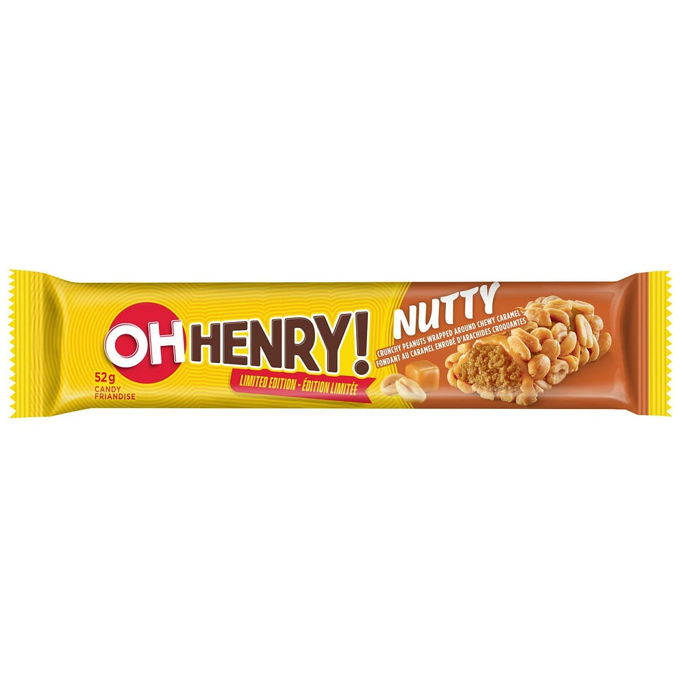 OHHENRY NUTTY, OH HENRY NUTTY Candy Bar 52g