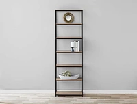 Mainstays 6-Shelf Metal Frame Bookcase