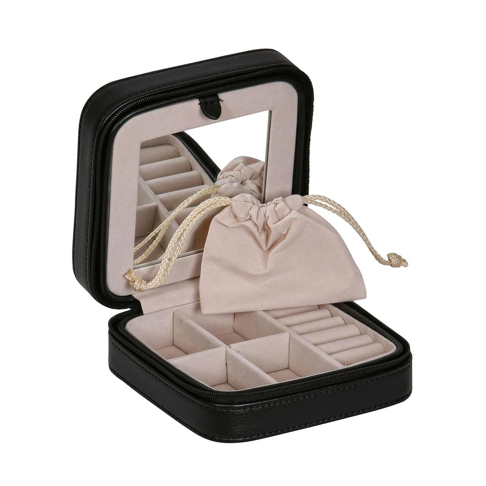 Mele and Co Dana  Black Travel Jewellery Case