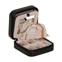 Mele and Co Dana  Black Travel Jewellery Case