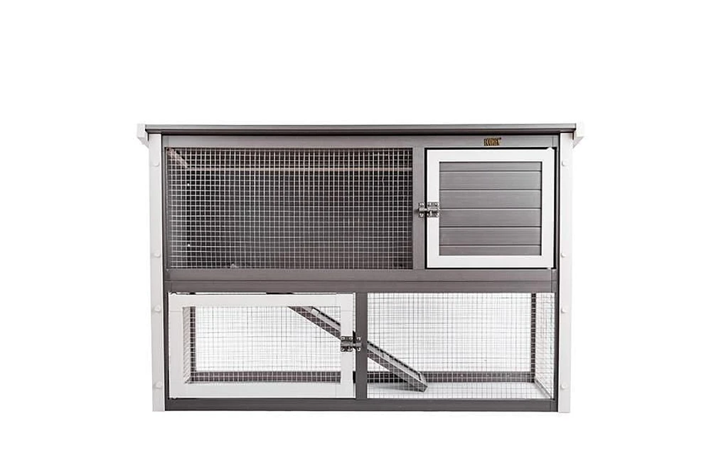 NewAge Columbia Outdoor Rabbit Hutch Gray