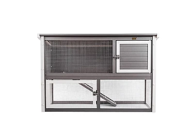 NewAge Columbia Outdoor Rabbit Hutch Gray