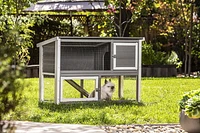 NewAge Columbia Outdoor Rabbit Hutch Gray