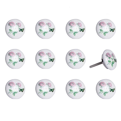 KNOB-IT VINTAGE HANDPAINTED CERAMIC KNOBS (12-Pack) KI1211