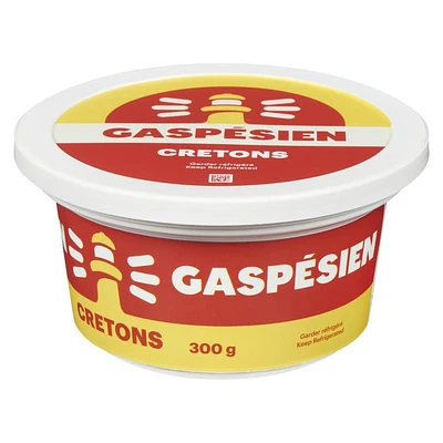 Cretons 300g Gaspésien Tartinade à base de de porc contenant des épices.