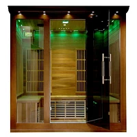 4-5 Person Cedar Infrared Sauna with 9 Carbon Heaters