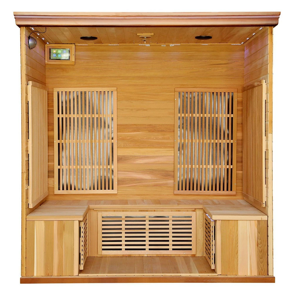 4-5 Person Cedar Infrared Sauna with 9 Carbon Heaters